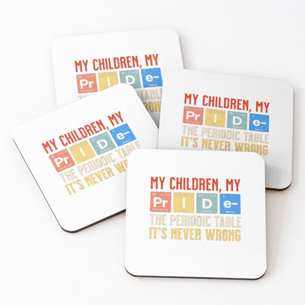 Item preview, Science Pride Mom Dad Design — Periodic Table My Children My Pride Chemistry Illustration designed and sold by Colorful-Garden.