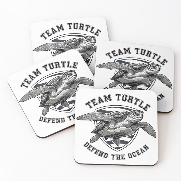 Item preview,  Team Turtle Defend The Ocean Sports Mascot Shield Logo designed and sold by zoughlal.