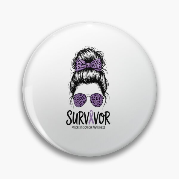 Item preview, Bleached Leopard Messy Bun Women Survivor Pancreatic Cancer designed and sold by KonopikaaArt.