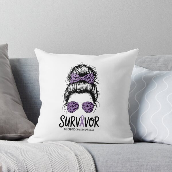 Item preview, Bleached Leopard Messy Bun Women Survivor Pancreatic Cancer designed and sold by KonopikaaArt.