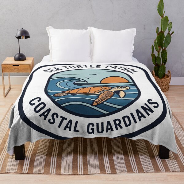 Item preview, Sea Turtle Patrol Coastal Guardians Sunset Badge designed and sold by zoughlal.