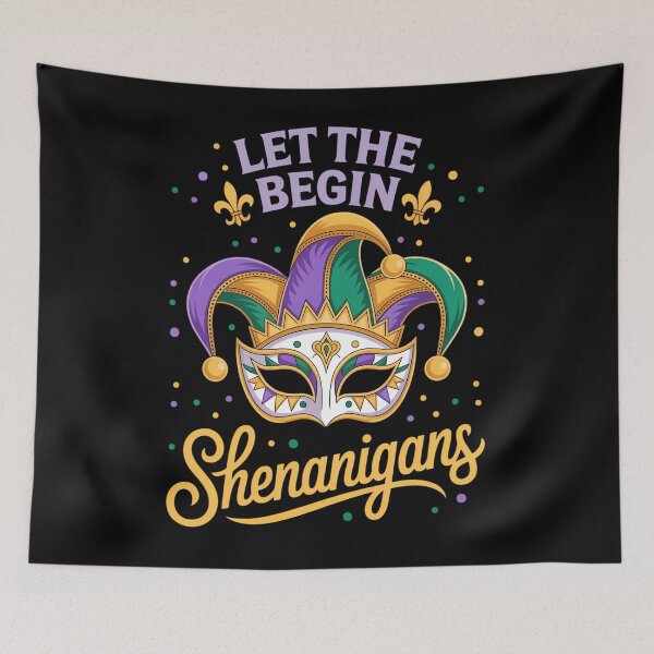 Item preview, Let The Shenanigans Begin Mardi Gras  designed and sold by EllenJast.