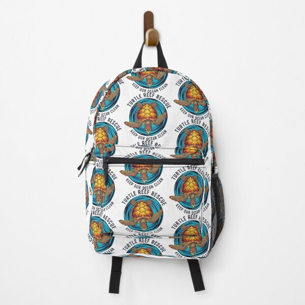 Item preview, Turtle Reef Rescue Keep Our Ocean Clean Badge designed and sold by zoughlal.