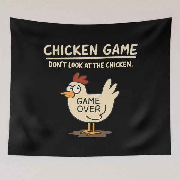Item preview, Funny Chicken Game Don't Look At The Chicken Meme designed and sold by vaharisanic.