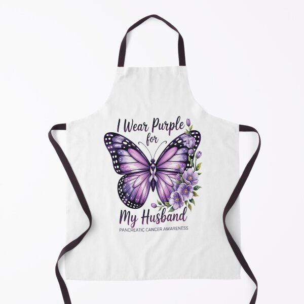 Item preview, Butterfly I Wear Purple For My Husband Pancreatic Cancer designed and sold by KonopikaaArt.