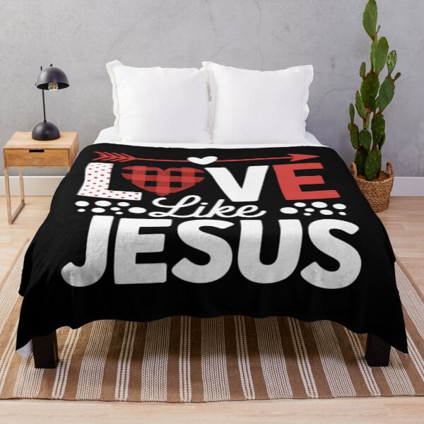 Item preview, Love Like Jesus Valentines Day Buffalo Plaid Heart designed and sold by EllenJast.