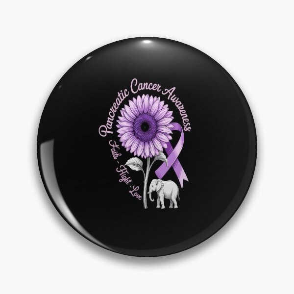 Item preview, Cancer Fight Support Purple Ribbon Gift Pancreatic Cancer designed and sold by KonopikaaArt.