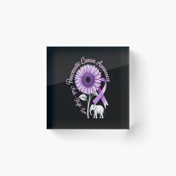 Item preview, Cancer Fight Support Purple Ribbon Gift Pancreatic Cancer designed and sold by KonopikaaArt.