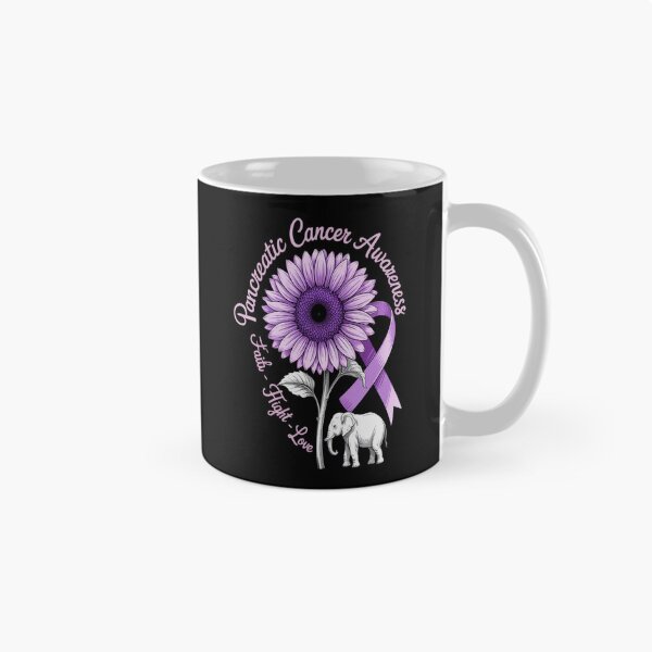 Item preview, Cancer Fight Support Purple Ribbon Gift Pancreatic Cancer designed and sold by KonopikaaArt.