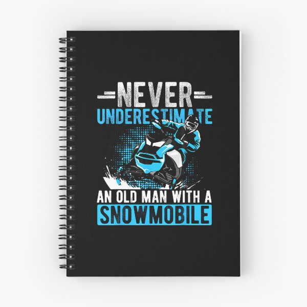 Item preview, Never Underestimate An Old Man With A Snowmobile Snow Fan designed and sold by vaharisanic.
