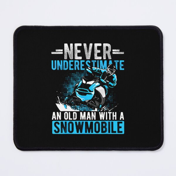 Item preview, Never Underestimate An Old Man With A Snowmobile Snow Fan designed and sold by vaharisanic.
