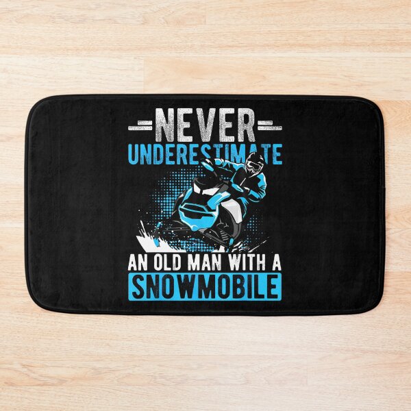 Item preview, Never Underestimate An Old Man With A Snowmobile Snow Fan designed and sold by vaharisanic.