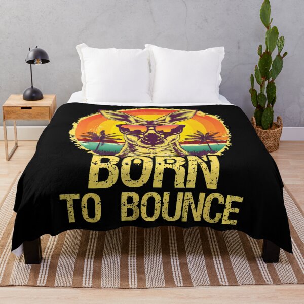 Item preview, Born To Bounce Kangaroo Funny Australia Day Australian designed and sold by prabuniard.