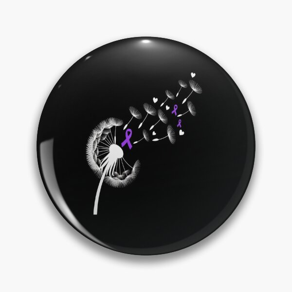 Item preview, Dandelion Purple Ribbon Pancreatic Cancer Awareness designed and sold by KonopikaaArt.