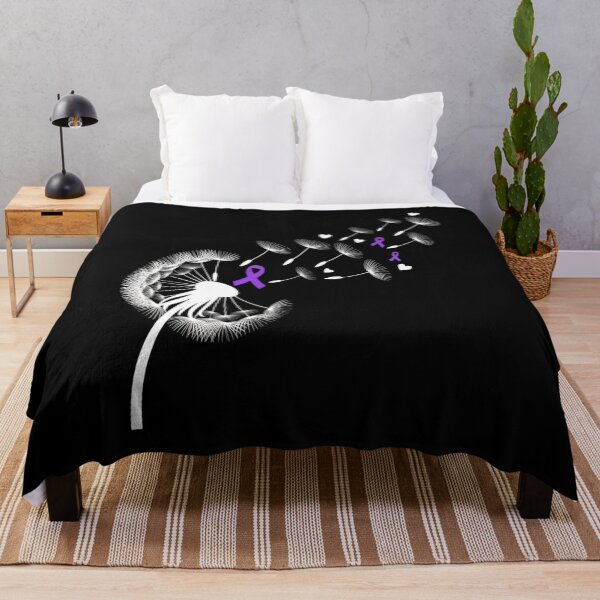 Item preview, Dandelion Purple Ribbon Pancreatic Cancer Awareness designed and sold by KonopikaaArt.