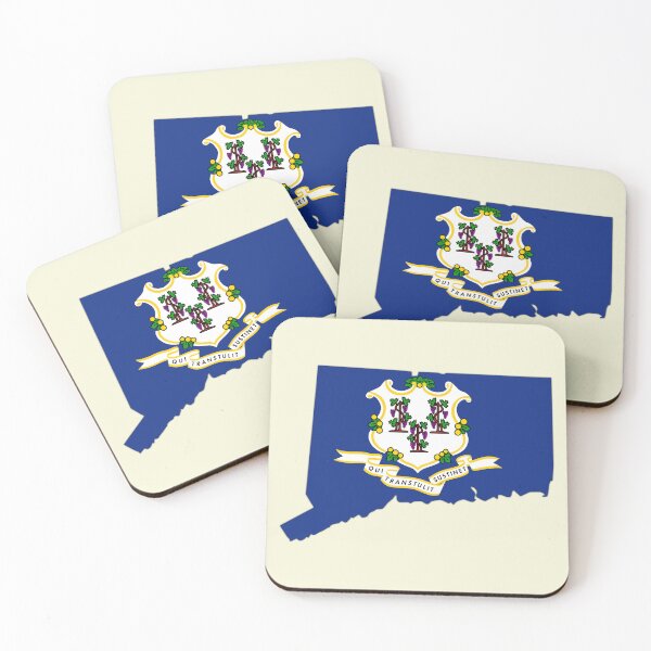 Item preview, Connecticut State Pride, Classic Flag Map Silhouette designed and sold by mashmosh.