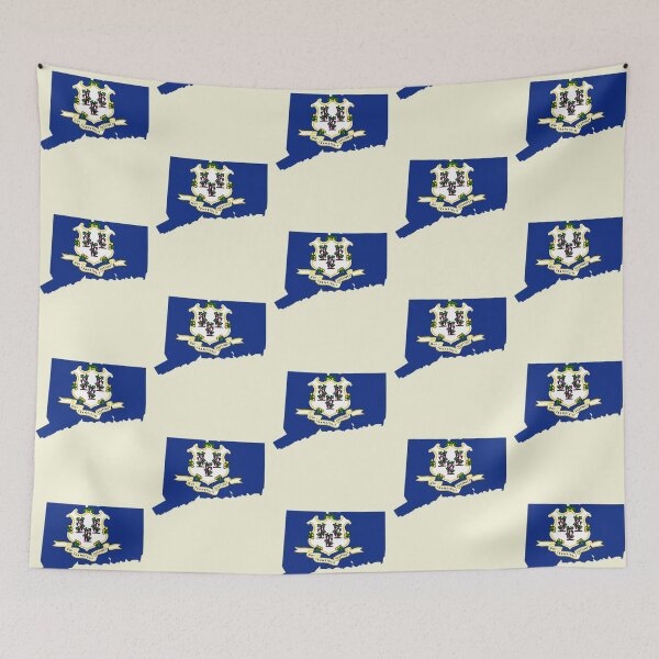 Item preview, Connecticut State Pride, Classic Flag Map Silhouette designed and sold by mashmosh.