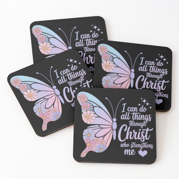Item preview, I Can Do All Things Through Christ Pretty Butterfly Style designed and sold by Libbysharts.