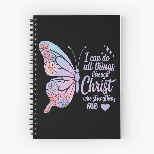 Item preview, I Can Do All Things Through Christ Pretty Butterfly Style designed and sold by Libbysharts.