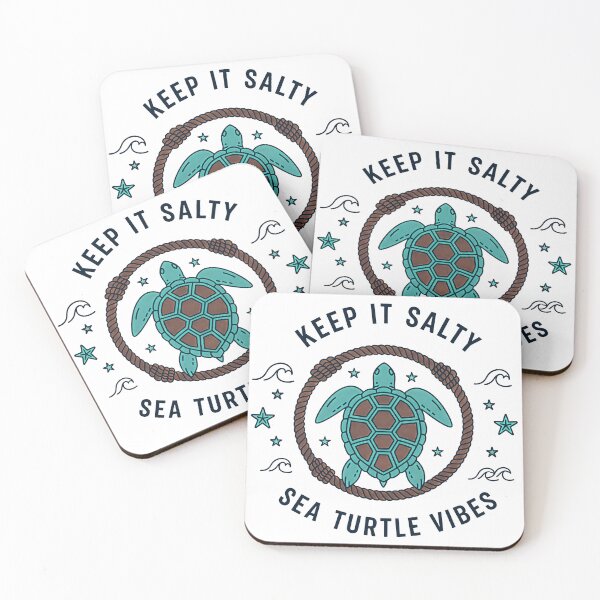 Item preview,  Keep It Salty Nautical Rope Sea Turtle Vibes Tattoo Style designed and sold by zoughlal.