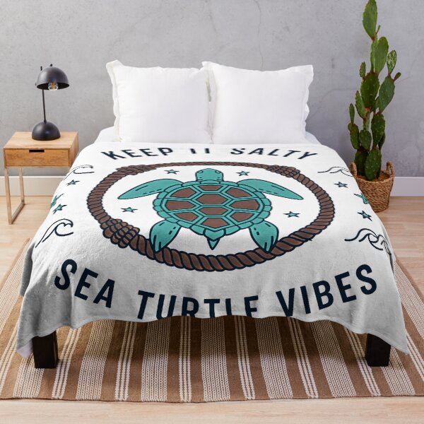 Item preview, Keep It Salty Nautical Rope Sea Turtle Vibes Tattoo Style designed and sold by zoughlal.