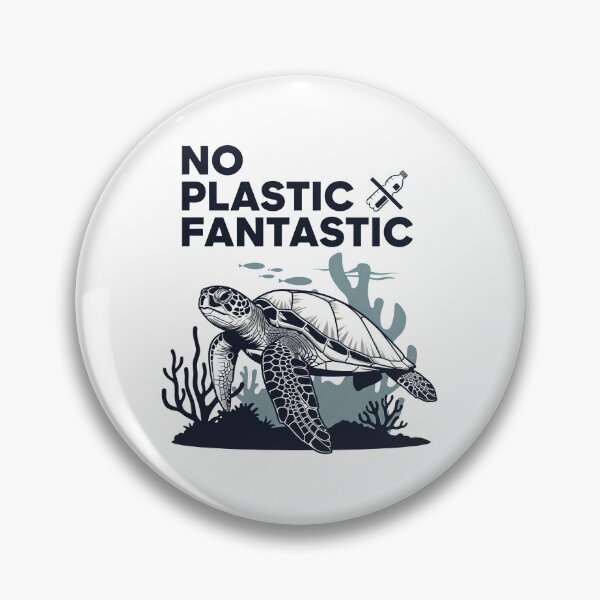 Item preview,  No Plastic Fantastic Anti-Pollution Environmental Turtle designed and sold by zoughlal.