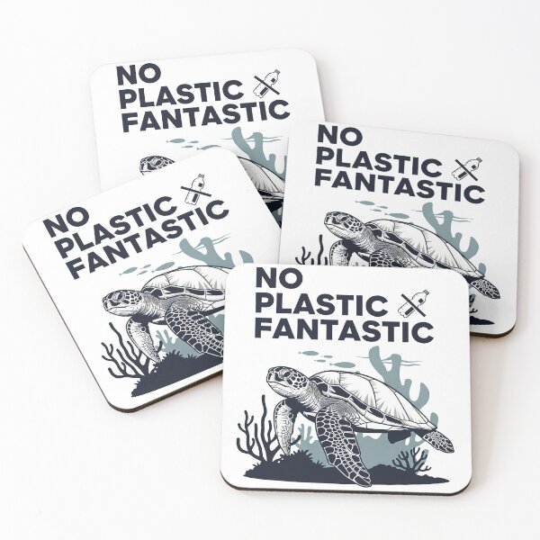 Item preview,  No Plastic Fantastic Anti-Pollution Environmental Turtle designed and sold by zoughlal.