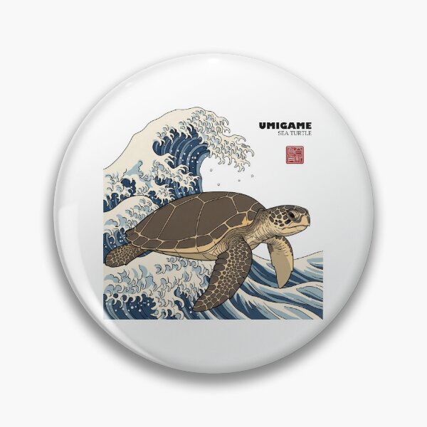 Item preview,  Umigame Sea Turtle Great Wave Japanese Woodblock Art designed and sold by zoughlal.