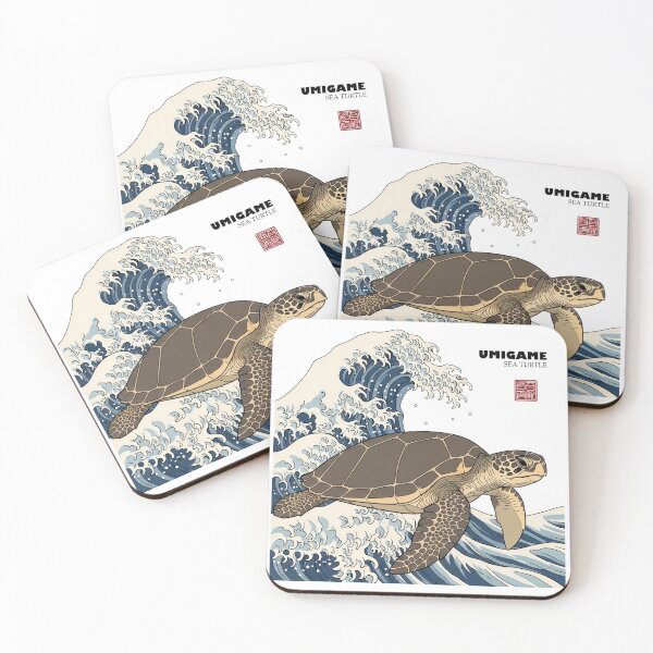 Item preview,  Umigame Sea Turtle Great Wave Japanese Woodblock Art designed and sold by zoughlal.
