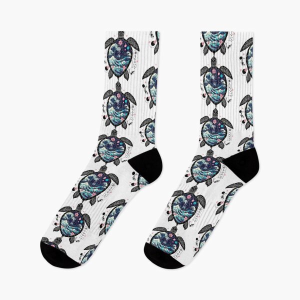 Item preview,  Japanese Wave Turtle Ukiyo-e Pattern Shell Art designed and sold by zoughlal.
