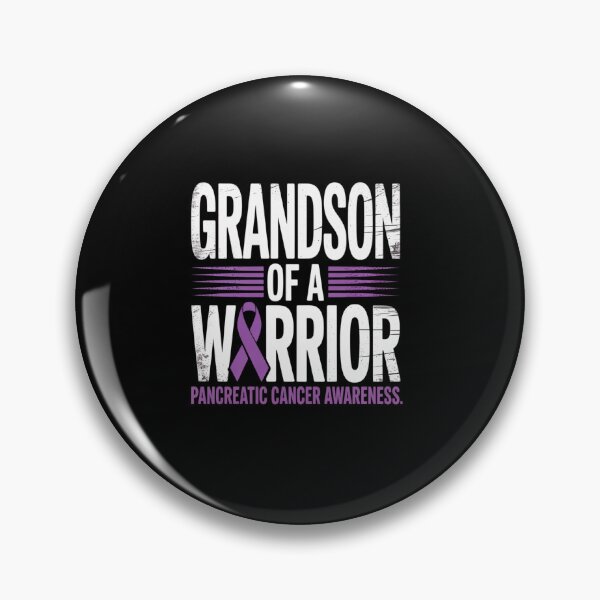 Item preview, Grandson Of A Warrior Shirt, Pancreatic Cancer Grandpa designed and sold by KonopikaaArt.