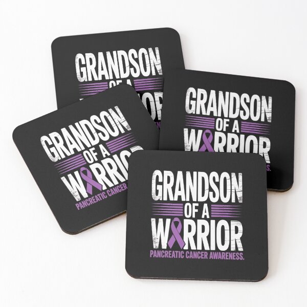 Item preview, Grandson Of A Warrior Shirt, Pancreatic Cancer Grandpa designed and sold by KonopikaaArt.