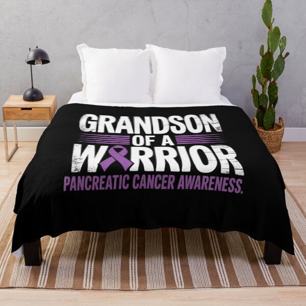Item preview, Grandson Of A Warrior Shirt, Pancreatic Cancer Grandpa designed and sold by KonopikaaArt.