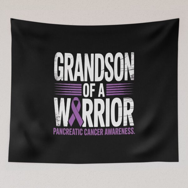Item preview, Grandson Of A Warrior Shirt, Pancreatic Cancer Grandpa designed and sold by KonopikaaArt.
