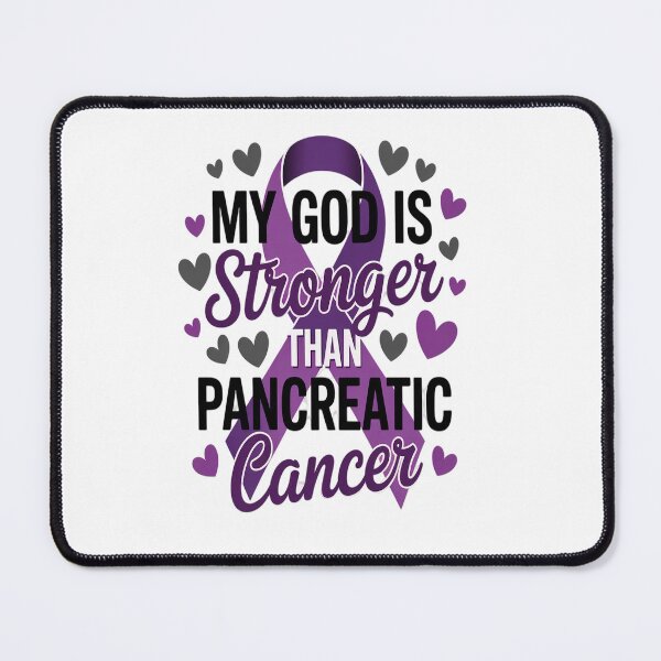 Item preview, God Is Stronger Pancreatic Cancer Awareness Purple designed and sold by KonopikaaArt.