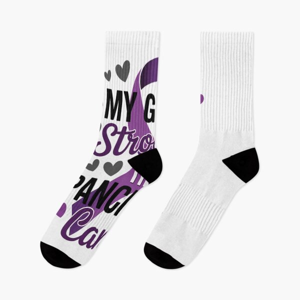 Item preview, God Is Stronger Pancreatic Cancer Awareness Purple designed and sold by KonopikaaArt.
