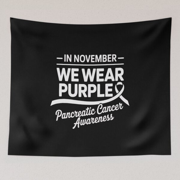 Item preview, Heart In November We Wear Purple Pancreatic Cancer Awareness designed and sold by KonopikaaArt.