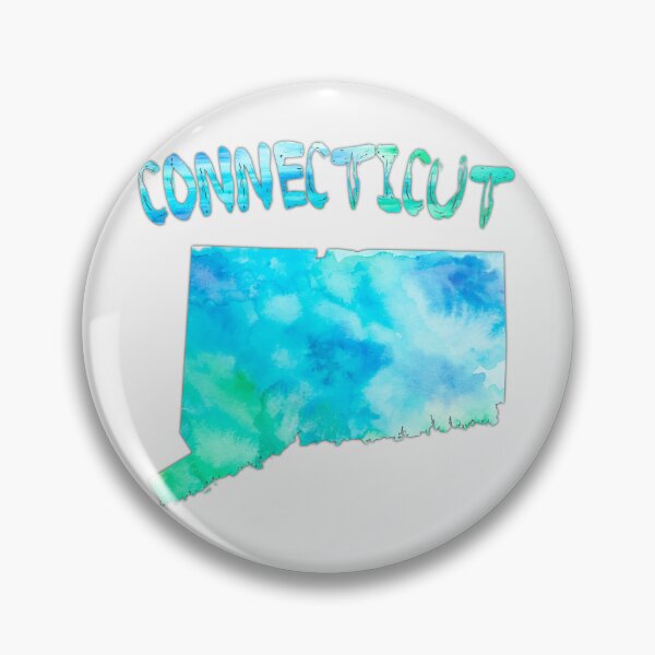 Item preview, Connecticut State Map - Artistic Blue Watercolor Silhouette designed and sold by mashmosh.