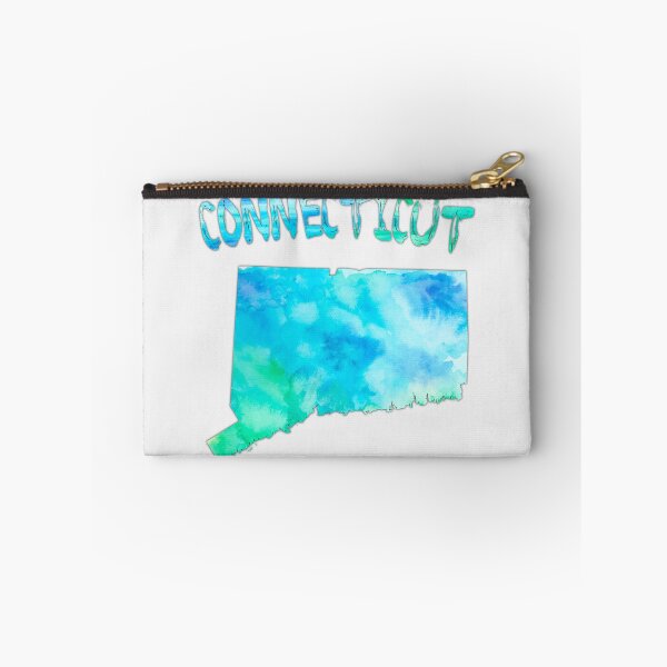 Item preview, Connecticut State Map - Artistic Blue Watercolor Silhouette designed and sold by mashmosh.