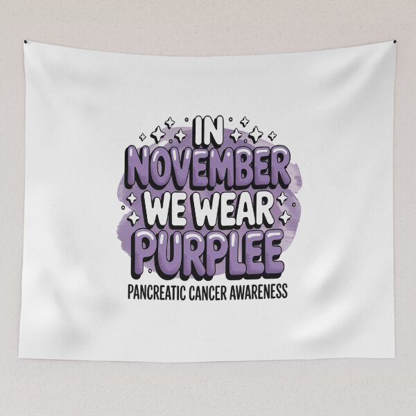 Item preview, Groovy In November We Wear Purple Pancreatic Cancer designed and sold by KonopikaaArt.