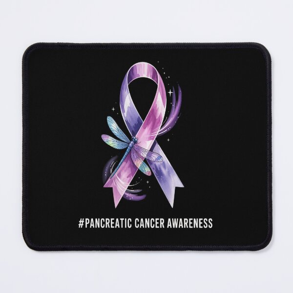 Item preview, Hippie Dragonfly Purple Ribbon Pancreatic Cancer Awareness designed and sold by KonopikaaArt.