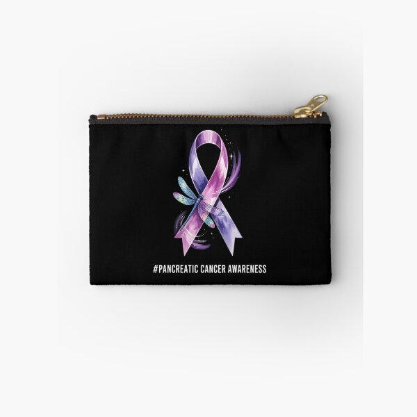 Item preview, Hippie Dragonfly Purple Ribbon Pancreatic Cancer Awareness designed and sold by KonopikaaArt.