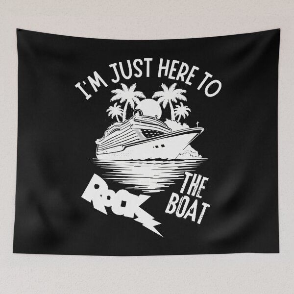 Item preview, I'M Just Here To Rock The Boat Funny Summer Cruise Trip designed and sold by vaharisanic.