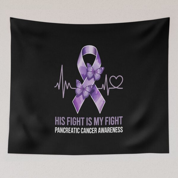 Item preview, His Fight Is My Fight National Pancreatic Cancer Awareness designed and sold by KonopikaaArt.