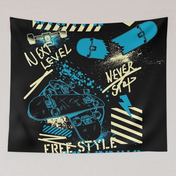 Item preview, skate boarding never stop designed and sold by Priya Innovation.