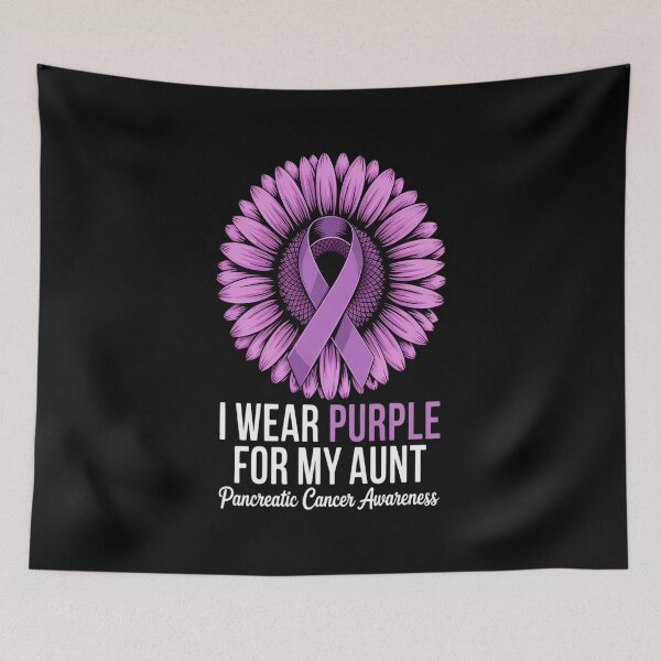 Item preview, I Wear Purple For My Aunt Pancreatic Cancer Awareness designed and sold by KonopikaaArt.