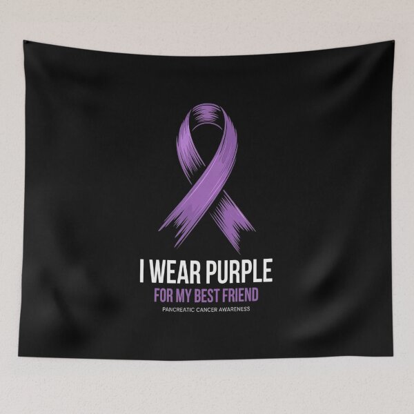 Item preview, I Wear Purple For My Best Friend Pancreatic Cancer Awareness designed and sold by KonopikaaArt.