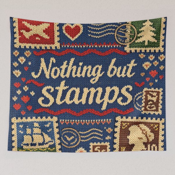 Item preview, Nothing but stamps, a great knitting pattern for philatelists designed and sold by Mauswohn.