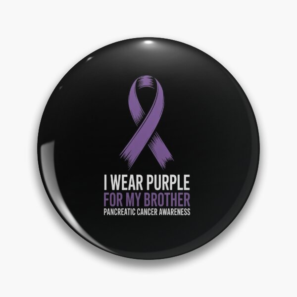 Item preview, I Wear Purple For My Brother Pancreatic Cancer Awareness designed and sold by KonopikaaArt.