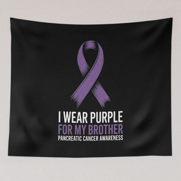 Item preview, I Wear Purple For My Brother Pancreatic Cancer Awareness designed and sold by KonopikaaArt.
